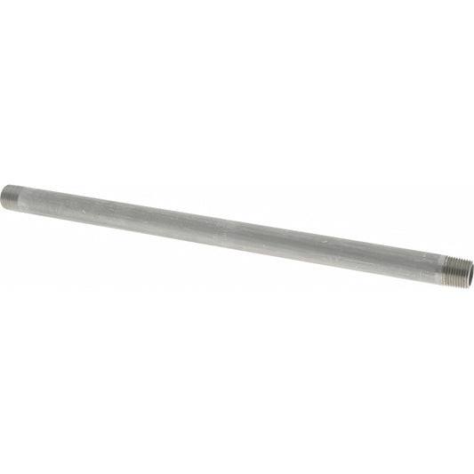 Merit Brass 4006-1200 Stainless Steel Pipe Nipple 3/8" Pipe, Grade 304 & 304L