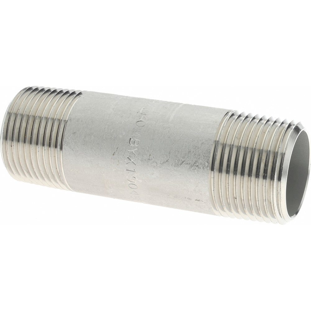 Merit Brass 4012-300 Stainless Steel Pipe Nipple 3/4" Pipe, Grade 304 & 304L