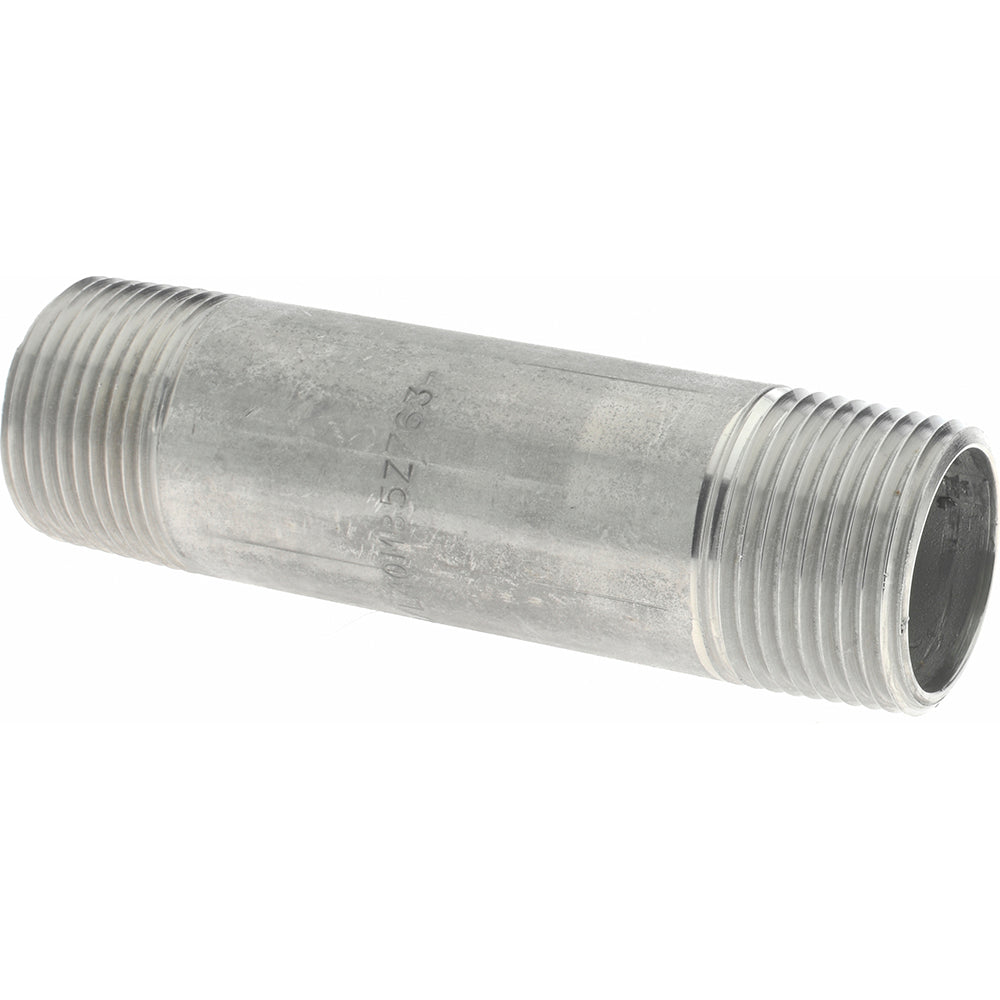Merit Brass 4012-350 Stainless Steel Pipe Nipple 3/4" Pipe, Grade 304 & 304L
