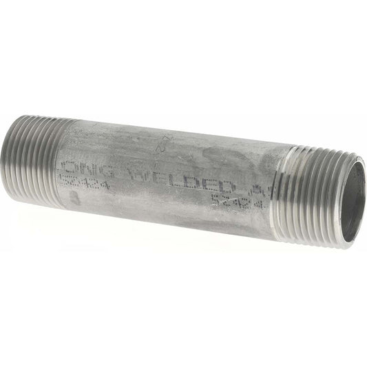 Merit Brass 4012-400 Stainless Steel Pipe Nipple 3/4" Pipe, Grade 304 & 304L
