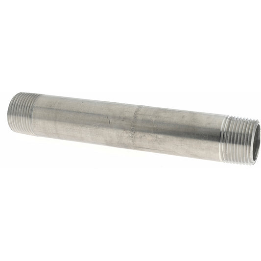 Merit Brass 4012-600 Stainless Steel Pipe Nipple 3/4" Pipe, Grade 304 & 304L