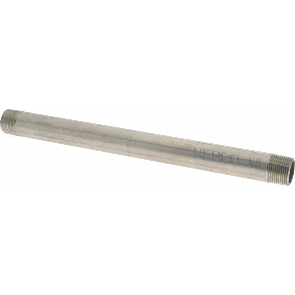 Merit Brass 4012-1200 Stainless Steel Pipe Nipple 3/4" Pipe, Grade 304 & 304L