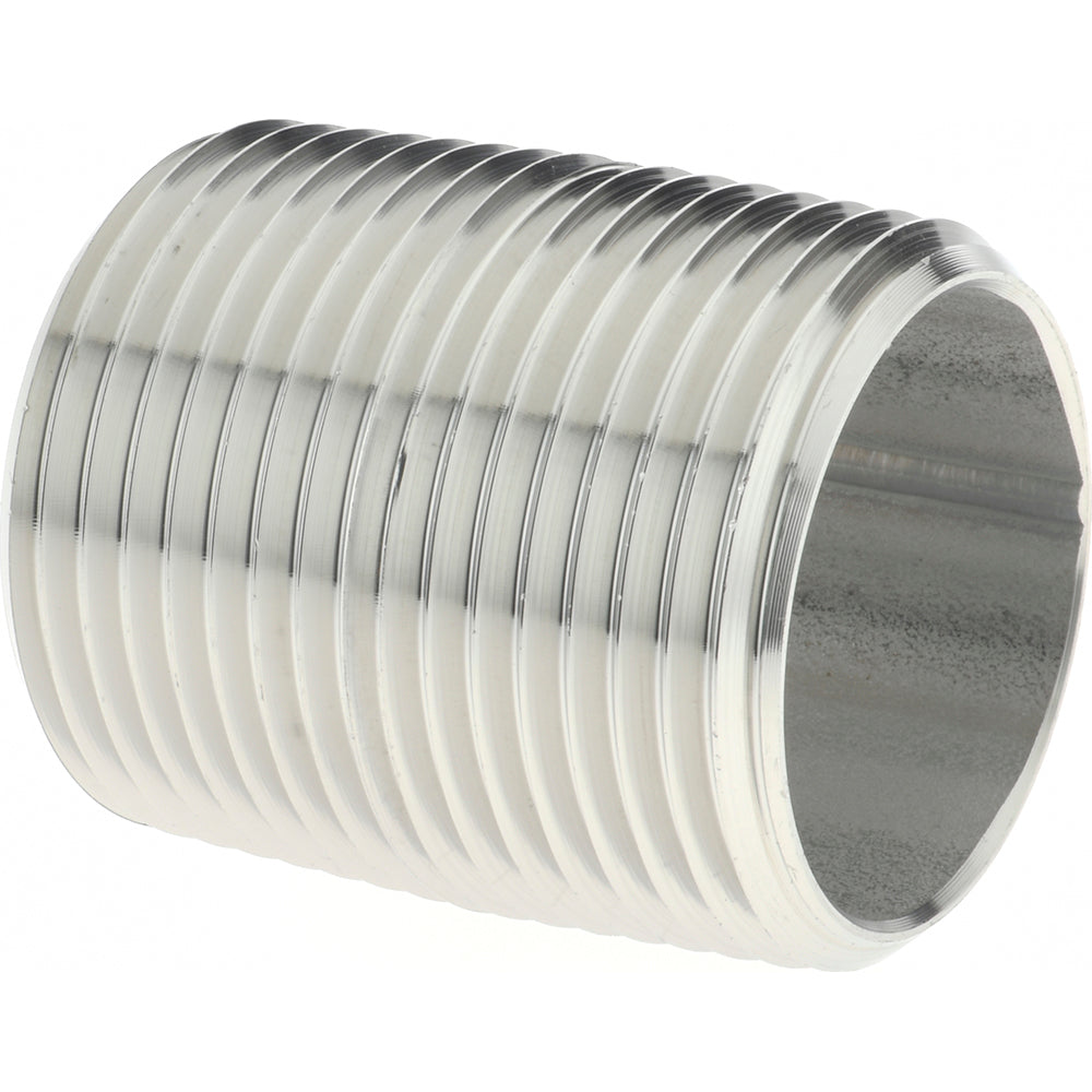 Merit Brass 4016-001 Stainless Steel Pipe Nipple 1" Pipe, Grade 304 & 304L