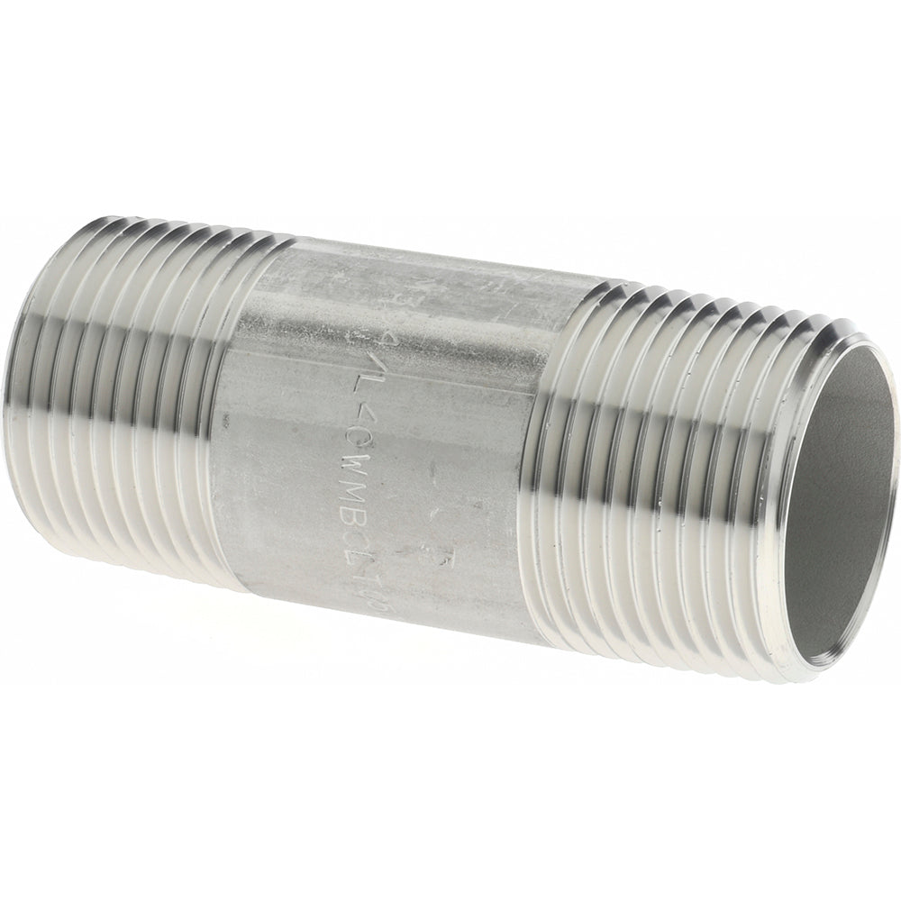 Merit Brass 4016-300 Stainless Steel Pipe Nipple 1" Pipe, Grade 304 & 304L