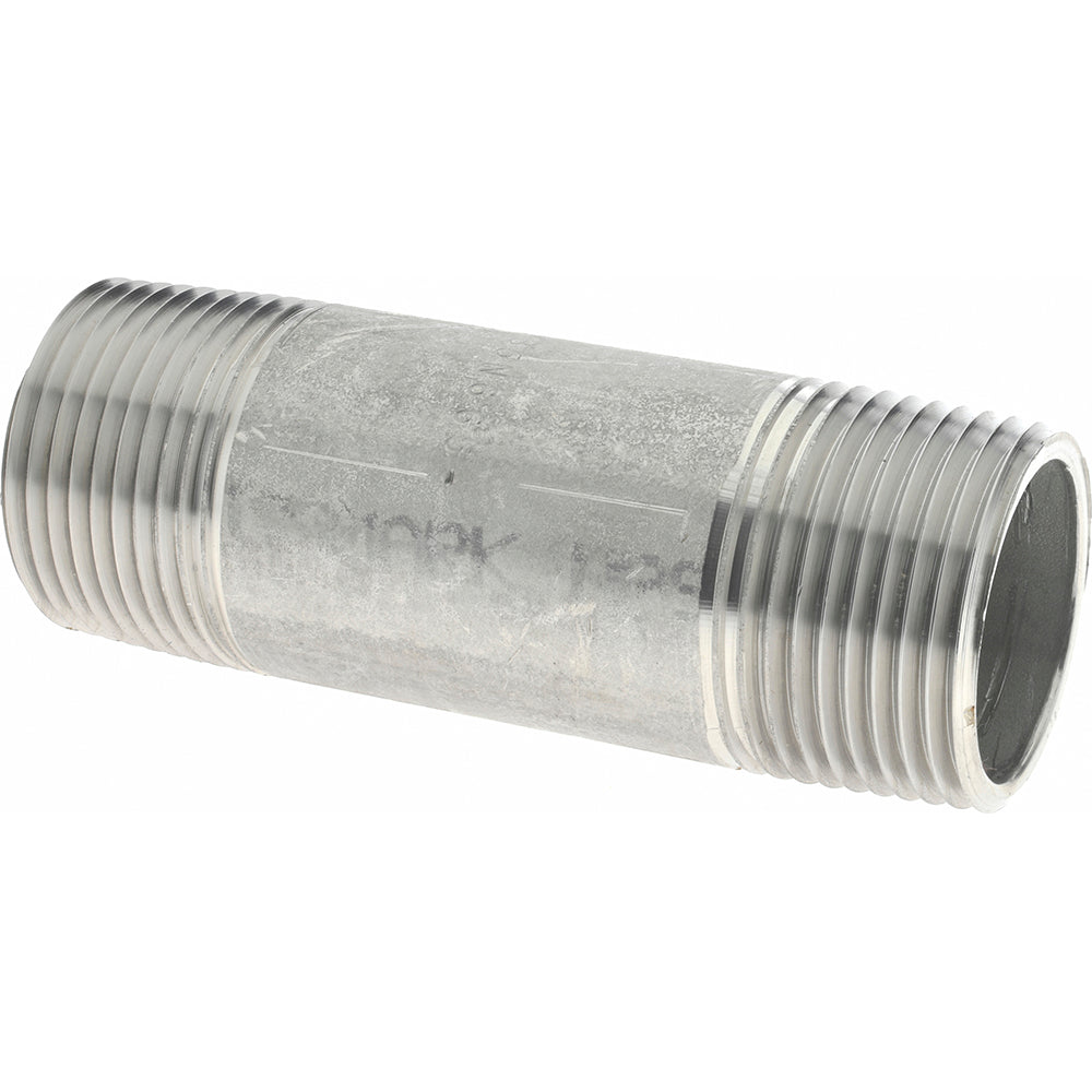 Merit Brass 4016-350 Stainless Steel Pipe Nipple 1" Pipe, Grade 304 & 304L