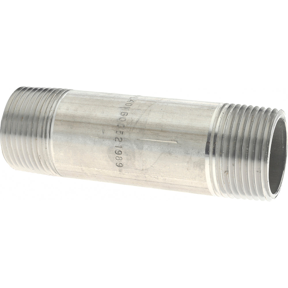 Merit Brass 4016-400 Stainless Steel Pipe Nipple 1" Pipe, Grade 304 & 304L