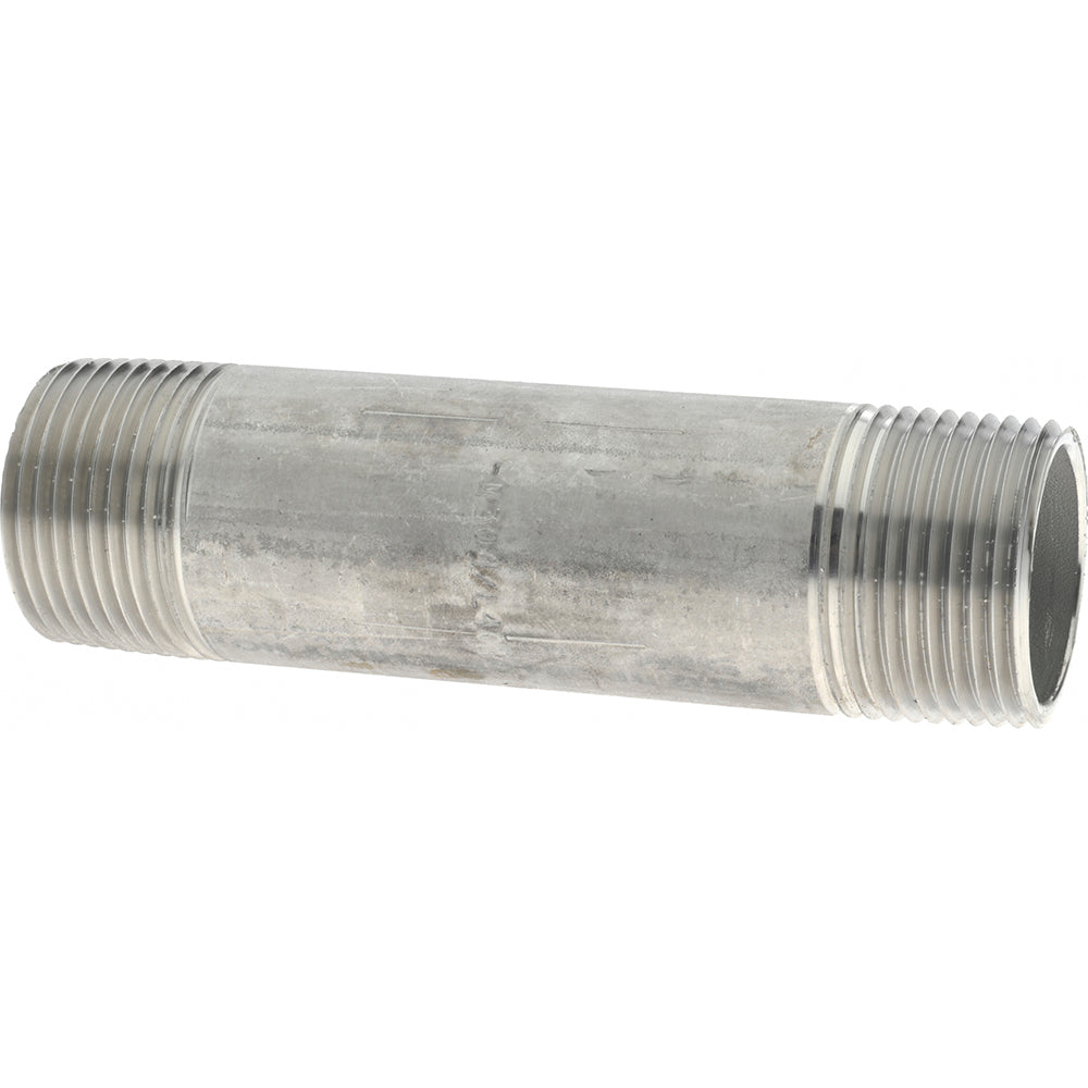 Merit Brass 4016-450 Stainless Steel Pipe Nipple 1" Pipe, Grade 304 & 304L