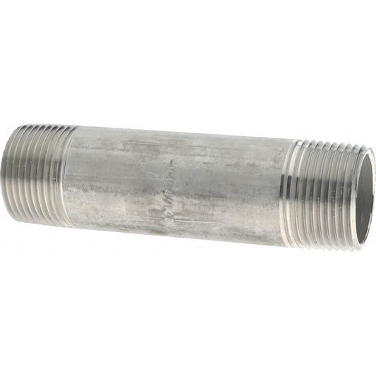 Merit Brass 4016-450 Stainless Steel Pipe Nipple 1" Pipe, Grade 304 & 304L