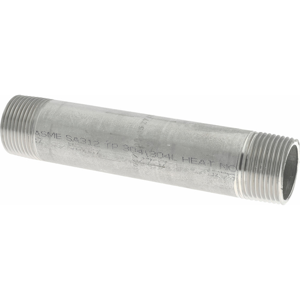 Merit Brass 4016-600 Stainless Steel Pipe Nipple 1" Pipe, Grade 304 & 304L