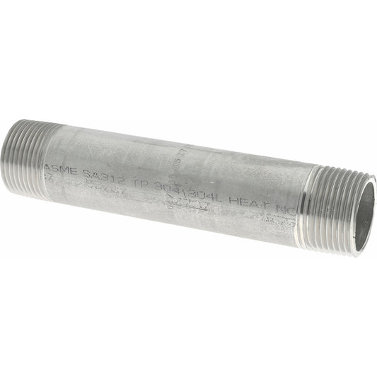 Merit Brass 4016-600 Stainless Steel Pipe Nipple 1" Pipe, Grade 304 & 304L