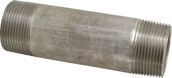 Merit Brass 4020-500 Stainless Steel Pipe Nipple 1-1/4" Pipe, Grade 304 & 304L
