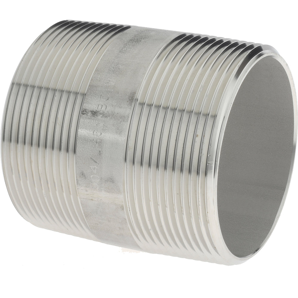 Merit Brass 4032-250 Stainless Steel Pipe Nipple 2" Pipe, Grade 304 & 304L