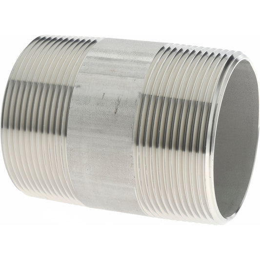 Merit Brass 4032-300 Stainless Steel Pipe Nipple 2" Pipe, Grade 304 & 304L