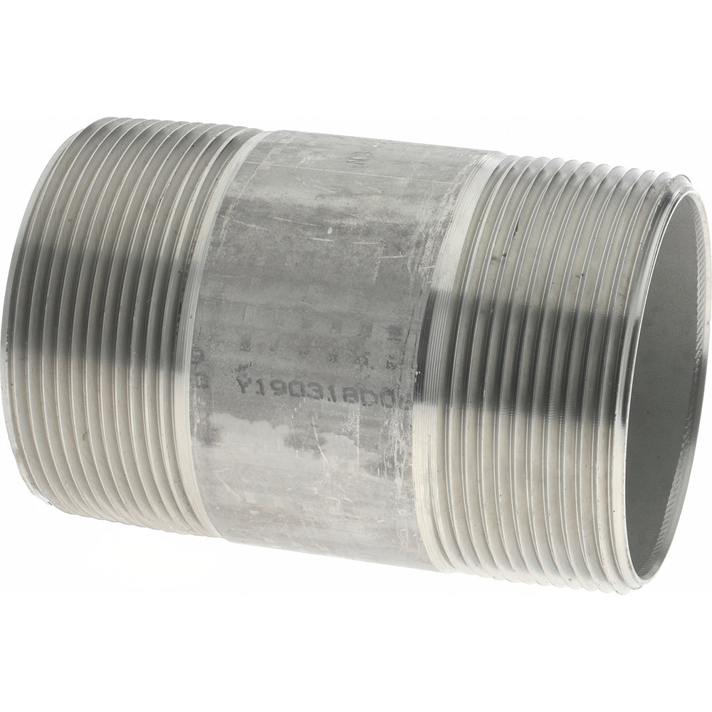 Merit Brass 4032-350 Stainless Steel Pipe Nipple 2" Pipe, Grade 304 & 304L