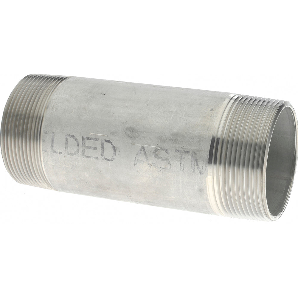 Merit Brass 4032-550 Stainless Steel Pipe Nipple 2" Pipe, Grade 304 & 304L