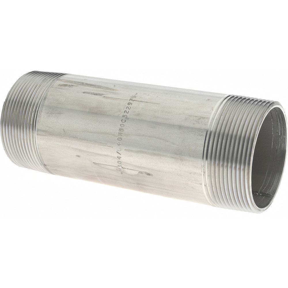 Merit Brass 4032-600 Stainless Steel Pipe Nipple 2" Pipe, Grade 304 & 304L