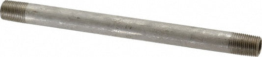 Merit Brass 6002-500 Stainless Steel Pipe Nipple 1/8" Pipe, Grade 316 & 316L