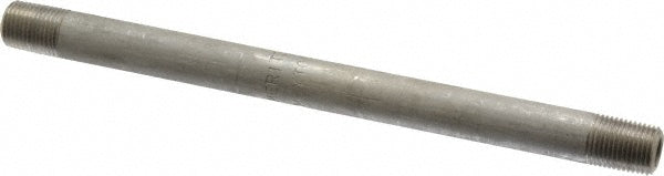 Merit Brass 6002-550 Stainless Steel Pipe Nipple 1/8" Pipe, Grade 316 & 316L