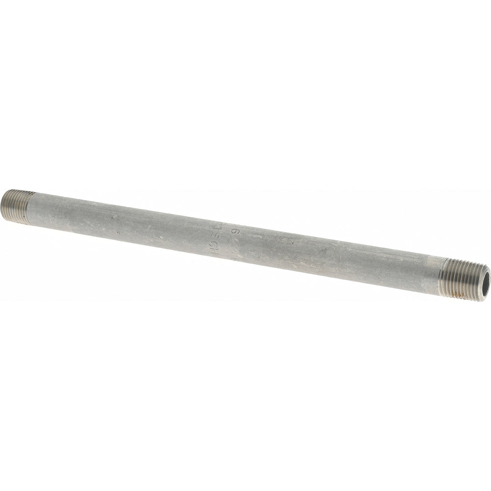 Merit Brass 6002-600 Stainless Steel Pipe Nipple 1/8" Pipe, Grade 316 & 316L