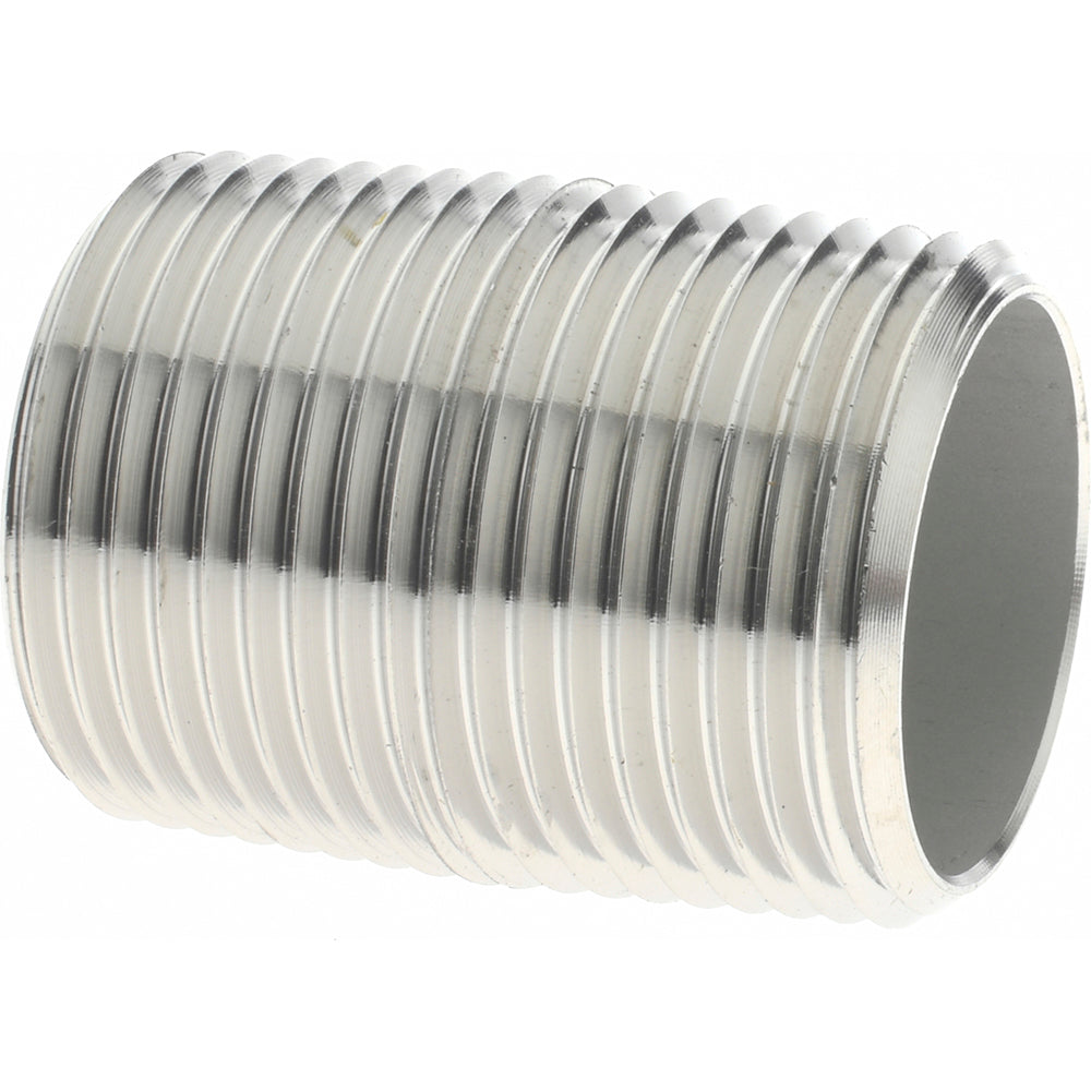 Merit Brass 6012-001 Stainless Steel Pipe Nipple 3/4" Pipe, Grade 316 & 316L