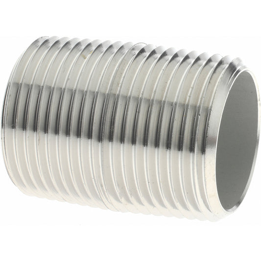 Merit Brass 6012-001 Stainless Steel Pipe Nipple 3/4" Pipe, Grade 316 & 316L