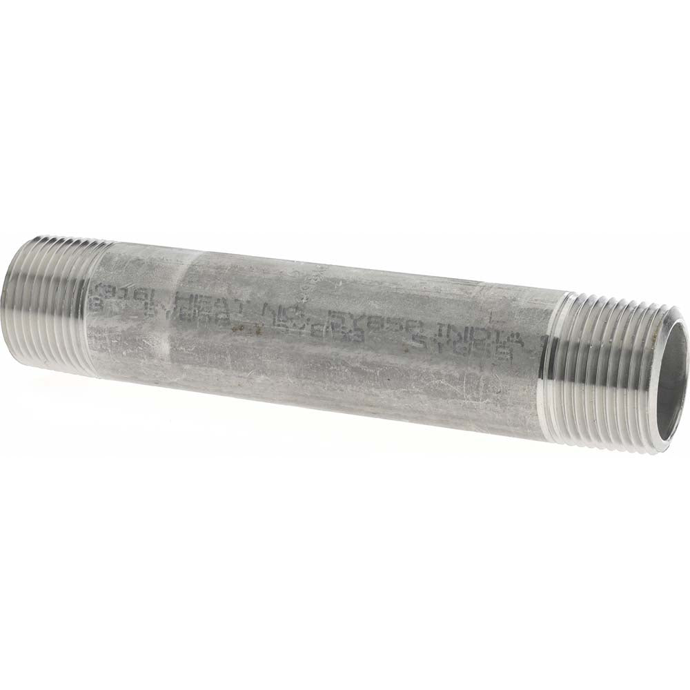 Merit Brass 6012-500 Stainless Steel Pipe Nipple 3/4" Pipe, Grade 316 & 316L