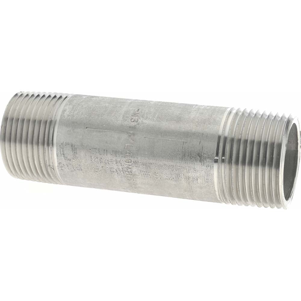 Merit Brass 6016-400 Stainless Steel Pipe Nipple 1" Pipe, Grade 316 & 316L