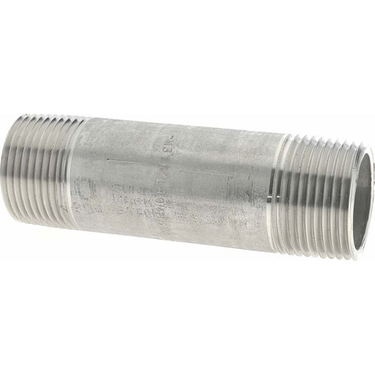 Merit Brass 6016-400 Stainless Steel Pipe Nipple 1" Pipe, Grade 316 & 316L