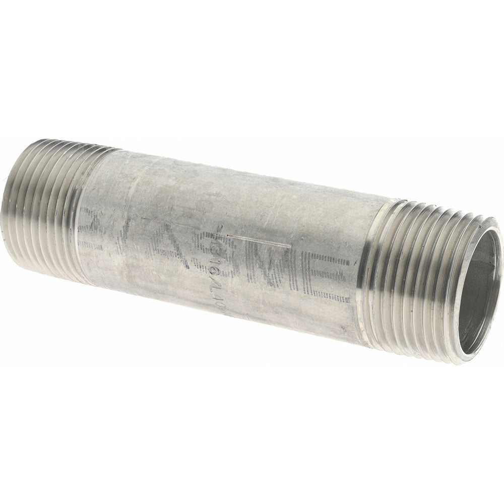 Merit Brass 6016-450 Stainless Steel Pipe Nipple 1" Pipe, Grade 316 & 316L