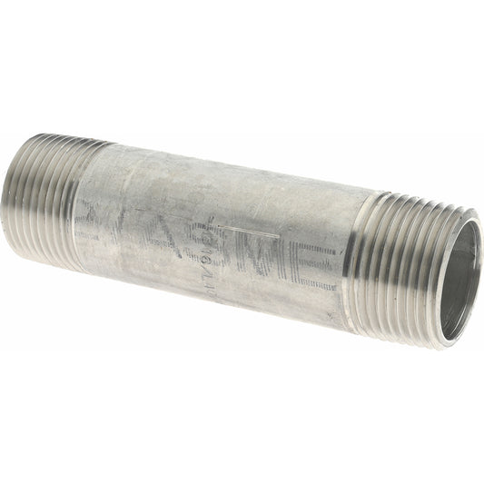 Merit Brass 6016-450 Stainless Steel Pipe Nipple 1" Pipe, Grade 316 & 316L