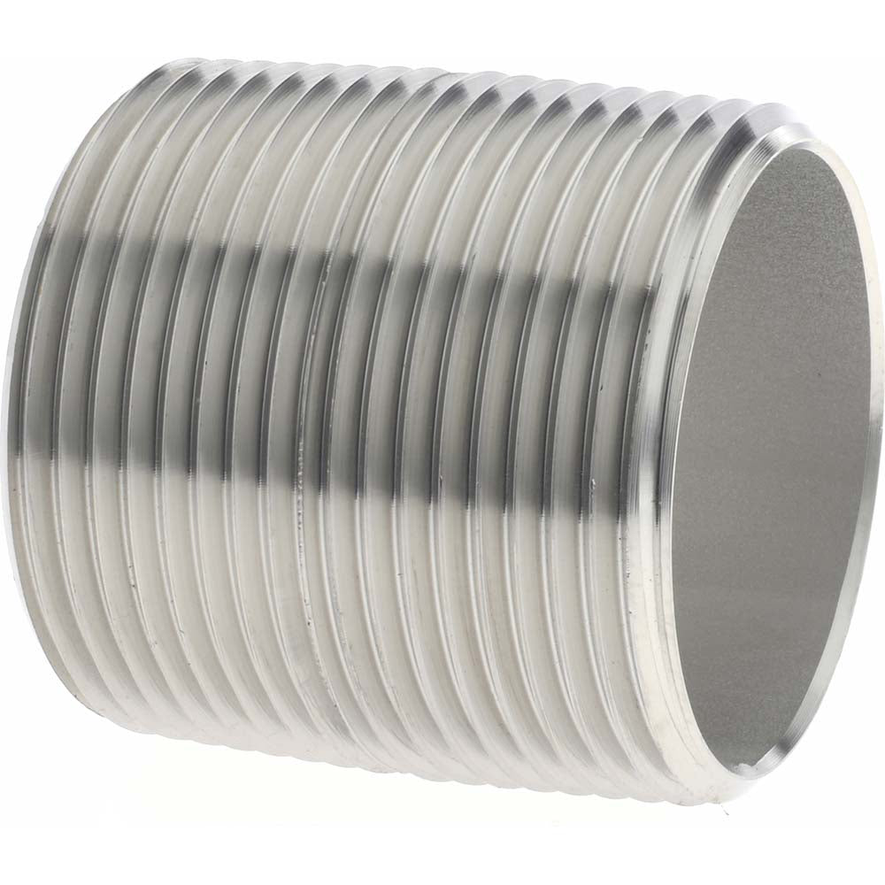 Merit Brass 6020-001 Stainless Steel Pipe Nipple 1-1/4" Pipe, Grade 316 & 316L