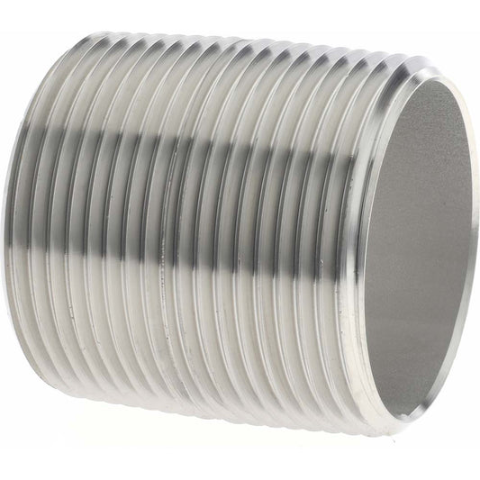 Merit Brass 6020-001 Stainless Steel Pipe Nipple 1-1/4" Pipe, Grade 316 & 316L
