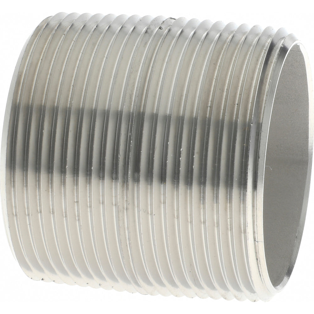 Merit Brass 6024-001 Stainless Steel Pipe Nipple 1-1/2" Pipe, Grade 316 & 316L