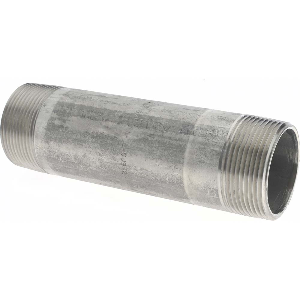 Merit Brass 6024-600 Stainless Steel Pipe Nipple 1-1/2" Pipe, Grade 316 & 316L