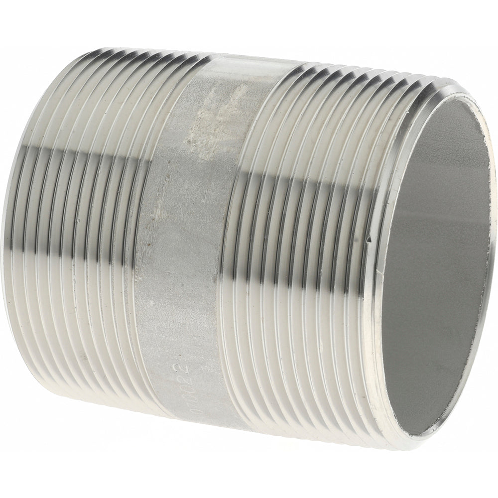 Merit Brass 6032-250 Stainless Steel Pipe Nipple 2" Pipe, Grade 316 & 316L