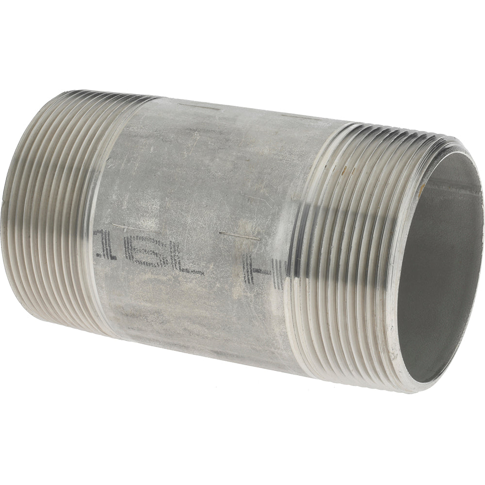 Merit Brass 6032-400 Stainless Steel Pipe Nipple 2" Pipe, Grade 316 & 316L