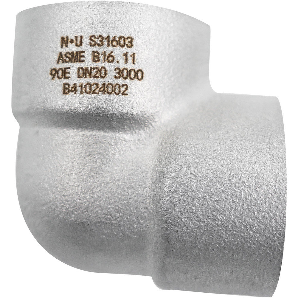Value Collection LD90FF 8-NPT-3000 Pipe 90 &deg Elbow 1/4" Fitting, 316 & 316L Stainless Steel