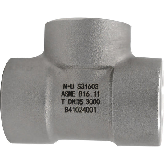 Value Collection LDTFFF 8-NPT-3000 Pipe Tee 1/4" Fitting, 316 & 316L Stainless Steel
