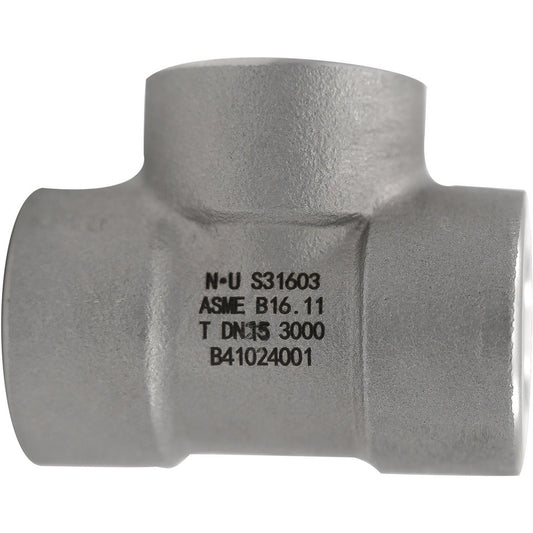 Value Collection LDTFFF 15-NPT-3000 Pipe Tee 1/2" Fitting, 316 & 316L Stainless Steel