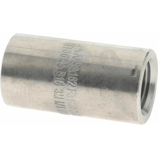 Merit Brass 3611D-04 Pipe Coupling 1/4", 316 & 316L Stainless Steel