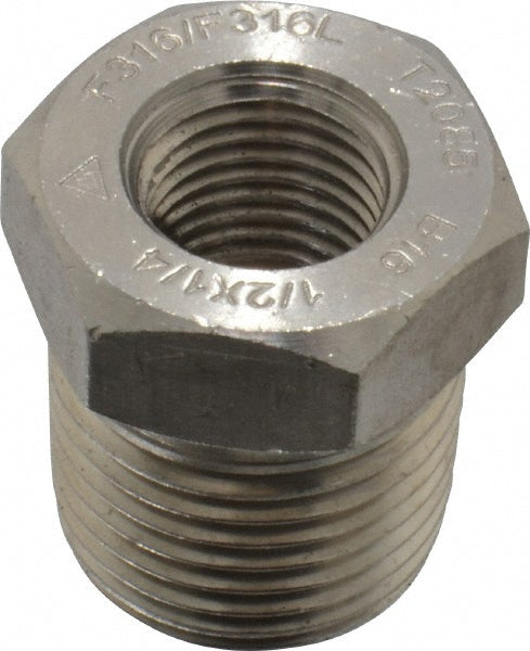 Merit Brass 3614D-0804 Pipe Bushing 1/2", 316 & 316L Stainless Steel