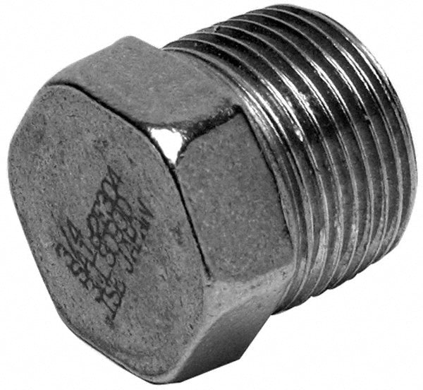 Merit Brass 3617HD-24 Pipe Hex Plug 1-1/2", 316 & 316L Stainless Steel