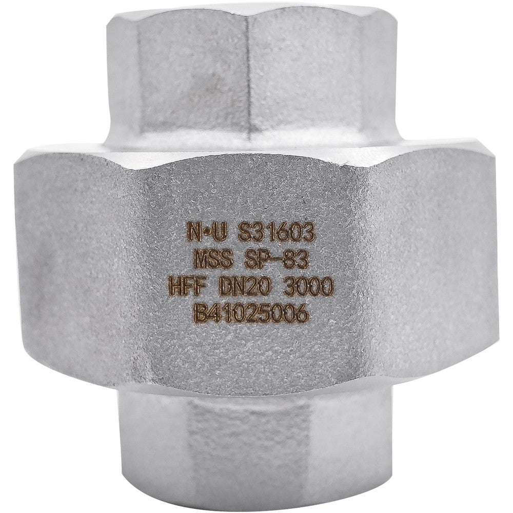 Value Collection LDHFF 15-NPT-3000 Pipe Union 1/2" Fitting, 316 & 316L Stainless Steel