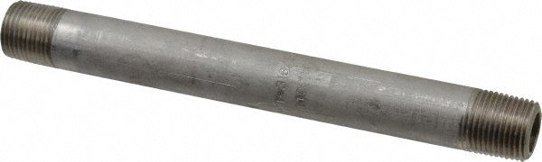 Merit Brass 6506-600 Stainless Steel Pipe Nipple 3/8" Pipe, Grade 316 & 316L