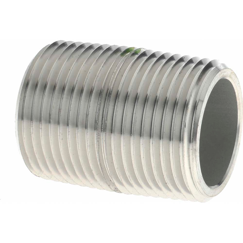 Merit Brass 6512-001 Stainless Steel Pipe Nipple 3/4" Pipe, Grade 316 & 316L