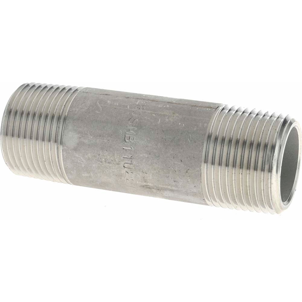 Merit Brass 6512-300 Stainless Steel Pipe Nipple 3/4" Pipe, Grade 316 & 316L
