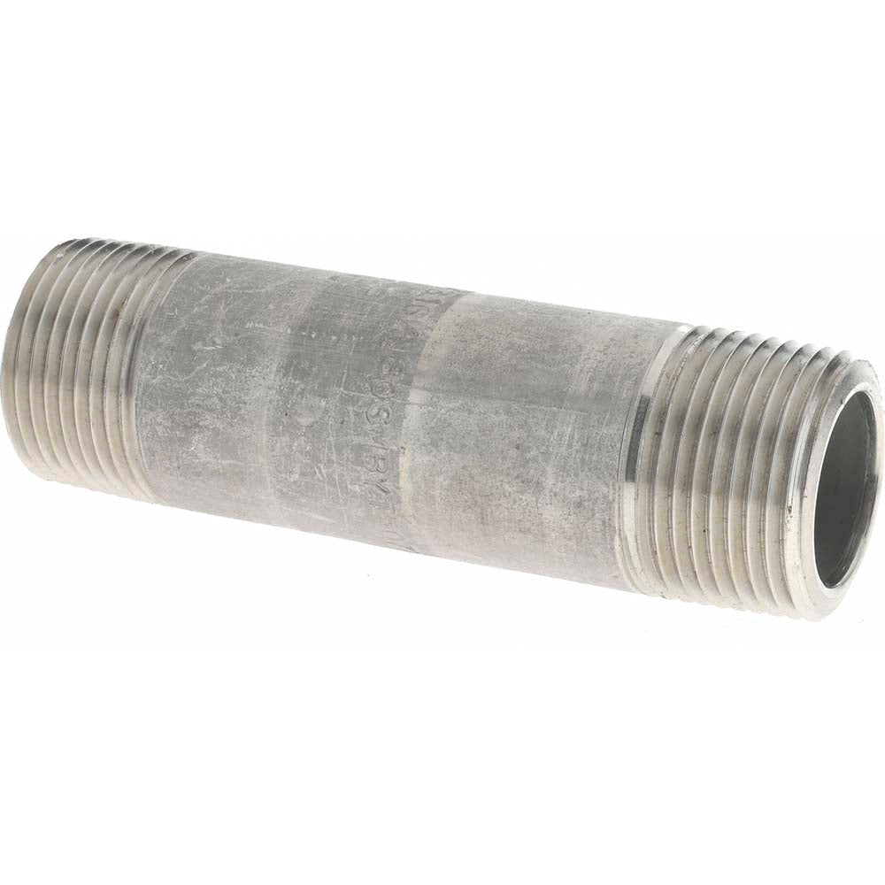 Merit Brass 6512-350 Stainless Steel Pipe Nipple 3/4" Pipe, Grade 316 & 316L