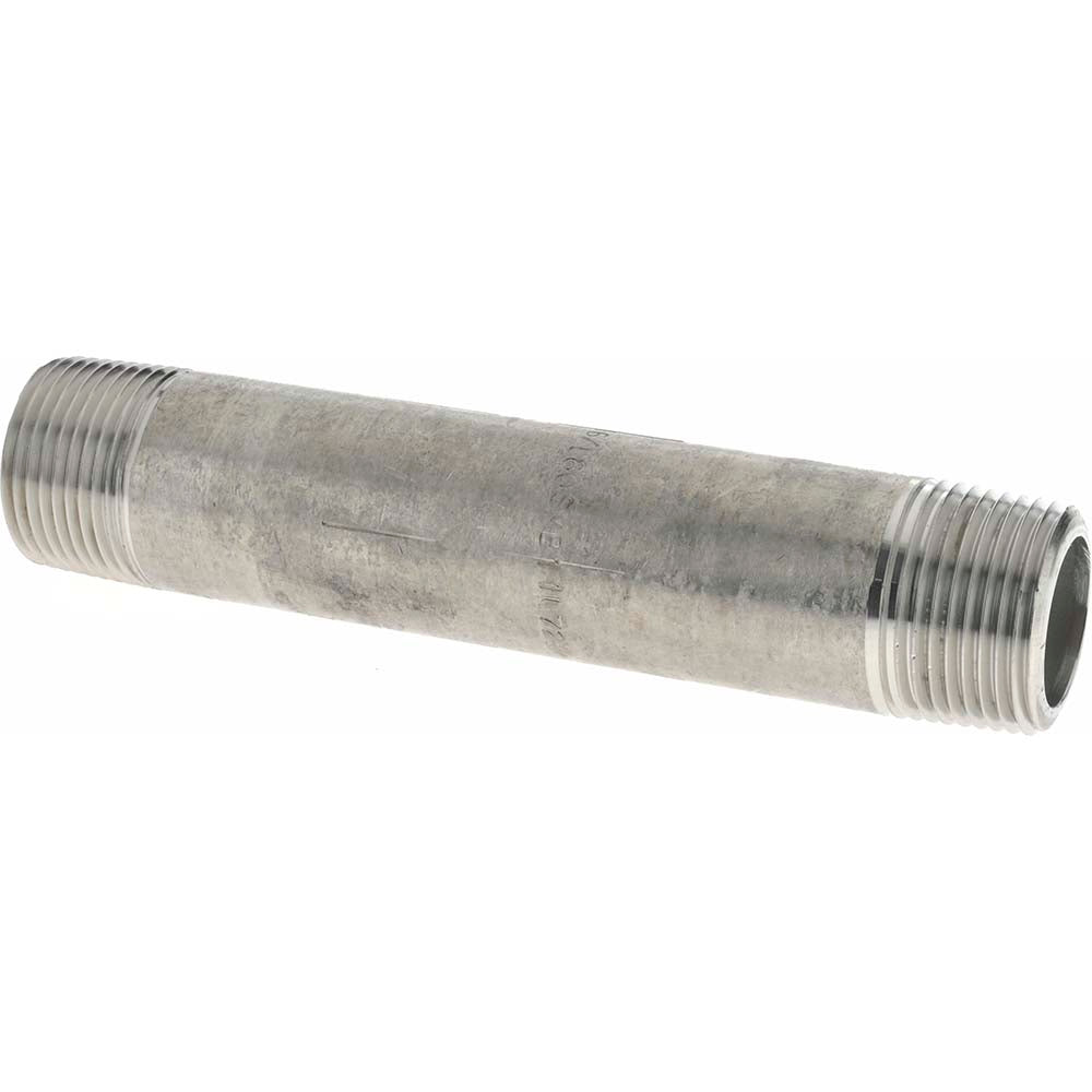 Merit Brass 6512-500 Stainless Steel Pipe Nipple 3/4" Pipe, Grade 316 & 316L