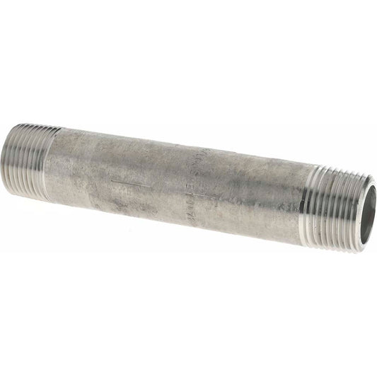 Merit Brass 6512-500 Stainless Steel Pipe Nipple 3/4" Pipe, Grade 316 & 316L