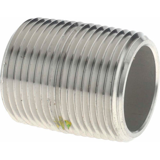Merit Brass 6516-001 Stainless Steel Pipe Nipple 1" Pipe, Grade 316 & 316L